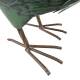 Coq Léonard en Acier Coloré Animal Décoratif Sculpture de Jardin Décoration Campagne 17x36x40cm