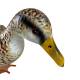 Canard Gerry en Acier Coloré Animal de Jardin Décoration Extérieur Style Campagne 18x21x48cm