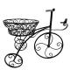 Vélo Porte-Plante Décoratif en Acier Noir Support à Plante Décoration de Jardin 27,5x43,5x49,5cm