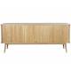 Buffet Barbier Zuiver Bahut Design Meuble TV MDF Placage Frêne 40x74,6x180cm