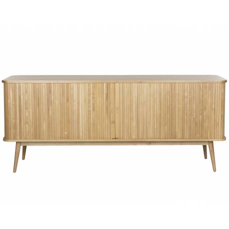 Buffet Barbier Zuiver Bahut Design Meuble TV MDF Placage Frêne 40x74,6x180cm