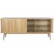 Buffet Barbier Zuiver Bahut Design Meuble TV MDF Placage Frêne 40x74,6x180cm