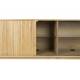 Buffet Barbier Zuiver Bahut Design Meuble TV MDF Placage Frêne 40x74,6x180cm