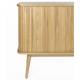 Buffet Barbier Zuiver Bahut Design Meuble TV MDF Placage Frêne 40x74,6x180cm