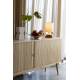 Buffet Barbier Zuiver Bahut Design Meuble TV MDF Placage Frêne 40x74,6x180cm