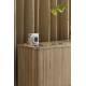 Buffet Barbier Zuiver Bahut Design Meuble TV MDF Placage Frêne 40x74,6x180cm