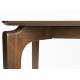 Table de Repas Savone Dutchbone Table en Hévéa MDF Placage Noyer Plateau Rectangulaire 75x90x160cm