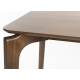 Table de Repas Savone Dutchbone Table en Hévéa MDF Placage Noyer Plateau Rectangulaire 75x90x160cm
