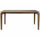 Table de Repas Savone Dutchbone Table en Hévéa MDF Placage Noyer Plateau Rectangulaire 75x90x160cm