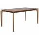 Table de Repas Savone Dutchbone Table en Hévéa MDF Placage Noyer Plateau Rectangulaire 75x90x160cm