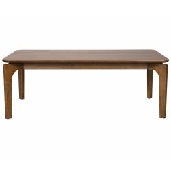 Table basse Savone Dutchbone Table de salon placage noyer Plateau rectangulaire 40x60x120cm