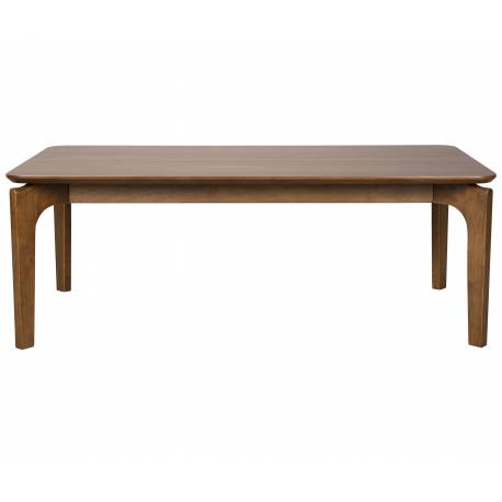 Table basse Savone Dutchbone Table de salon placage noyer Plateau rectangulaire 40x60x120cm