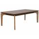 Table basse Savone Dutchbone Table de salon placage noyer Plateau rectangulaire 40x60x120cm