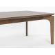Table basse Savone Dutchbone Table de salon placage noyer Plateau rectangulaire 40x60x120cm