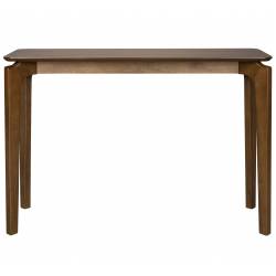 Console Savone Dutchbone Enfilade Haute Placage Noyer Mobilier d'Appoint Plateau Rectangulaire 40x80x120cm