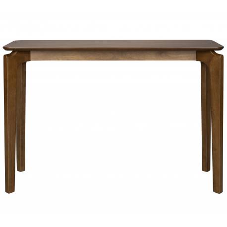 Console Savone Dutchbone Enfilade Haute Placage Noyer Mobilier d'Appoint Plateau Rectangulaire 40x80x120cm