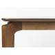 Console Savone Dutchbone Enfilade Haute Placage Noyer Mobilier d'Appoint Plateau Rectangulaire 40x80x120cm
