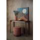 Console Savone Dutchbone Enfilade Haute Placage Noyer Mobilier d'Appoint Plateau Rectangulaire 40x80x120cm