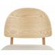 Lot de 2 Chaises Sunrise Zuiver Duo d'Assise de Table en Bois de Hêtre et Tissu Beige Style Scandinave 48,2x52,3x81,5cm