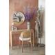Lot de 2 Chaises Sunrise Zuiver Duo d'Assise de Table en Bois de Hêtre et Tissu Beige Style Scandinave 48,2x52,3x81,5cm