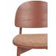 Lot de 2 Chaises Sunrise Zuiver Duo d'Assise de Table en Bois de Hêtre et Tissu Rouge Style Scandinave 48,2x52,3x81,5cm