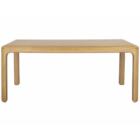 Table de Repas Oever Zuiver Table en Bois Finition Naturelle Plateau Rectangulaire 75x90x180cm