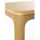 Table de Repas Oever Zuiver Table en Bois Finition Naturelle Plateau Rectangulaire 75x90x180cm