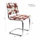 Lot de 2 Chaises Ridge Deco Symbols Zuiver Duo de Chaises en Acier et Tissu à Symbole Design Retro 48x50x85cm