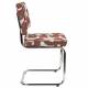 Lot de 2 Chaises Ridge Deco Symbols Zuiver Duo de Chaises en Acier et Tissu à Symbole Design Retro 48x50x85cm