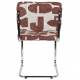Lot de 2 Chaises Ridge Deco Symbols Zuiver Duo de Chaises en Acier et Tissu à Symbole Design Retro 48x50x85cm