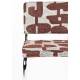 Lot de 2 Chaises Ridge Deco Symbols Zuiver Duo de Chaises en Acier et Tissu à Symbole Design Retro 48x50x85cm