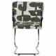 Lot de 2 Chaises Ridge Kink Deco Symbols Zuiver Duo de Chaises en Acier et Tissu à Symbole Design Retro 48x50x85cm