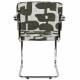 Lot de 2 Fauteuils de Table Ridge Deco Symbols Zuiver Duo d'Assise en Acier et Tissu à Symbole Design Retro 48x60x85cm