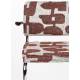 Lot de 2 Fauteuils de Table Ridge Deco Symbols Zuiver Duo d'Assise en Acier et Tissu à Symbole Design Retro 48x60x85cm