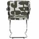 Lot de 2 Fauteuils de Table Ridge Kink Deco Symbols Zuiver Duo d'Assise en Acier et Tissu à Symbole Design Retro 48x60x85cm