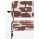 Lot de 2 Fauteuils de Table Ridge Kink Deco Symbols Zuiver Duo d'Assise en Acier et Tissu à Symbole Design Retro 48x60x85cm