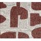Lot de 2 Fauteuils de Table Ridge Kink Deco Symbols Zuiver Duo d'Assise en Acier et Tissu à Symbole Design Retro 48x60x85cm
