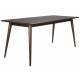 Table de Repas Elroy Dutchbone Table Rectangulaire en Hévéa Finition Foncée Mobilier 6 Personnes 75x80x180cm