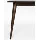 Table de Repas Elroy Dutchbone Table Rectangulaire en Hévéa Finition Foncée Mobilier 6 Personnes 75x80x180cm