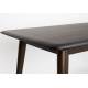 Table de Repas Elroy Dutchbone Table Rectangulaire en Hévéa Finition Foncée Mobilier 6 Personnes 75x80x180cm