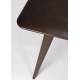 Table de Repas Elroy Dutchbone Table Rectangulaire en Hévéa Finition Foncée Mobilier 6 Personnes 75x80x180cm
