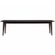 Banc Elroy Dutchbone Assise Longue en Hévéa Finition Foncée Mobilier Style Mid-century 35x46x160cm