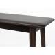 Banc Elroy Dutchbone Assise Longue en Hévéa Finition Foncée Mobilier Style Mid-century 35x46x160cm