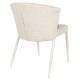 Lot de Deux Chaises Georgia Soft Dutchbone Duo d'Assises en Tissu Beige et Acier Beige Fauteuils de Table 60x62x78cm