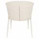 Lot de Deux Chaises Georgia Soft Dutchbone Duo d'Assises en Tissu Beige et Acier Beige Fauteuils de Table 60x62x78cm