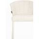 Lot de Deux Chaises de Bar Georgia Soft Dutchbone Duo de Tabourets en Tissu Beige et Acier Beige Assises de Bar 54x56x101cm