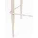 Lot de Deux Chaises de Bar Georgia Soft Dutchbone Duo de Tabourets en Tissu Beige et Acier Beige Assises de Bar 54x56x101cm