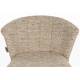 Lot de Deux Chaises de Bar Georgia Soft Dutchbone Duo de Tabourets en Tissu Marron et Acier Marron Assises de Bar 54x56x101cm