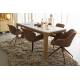 Lot de 2 Fauteuils de Table Nikki Rouge Zuiver Siège Chaise de Table en Tissu et Acier 62x66x80cm