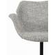 Lot de 2 Fauteuils de Table Nikki Gris Zuiver Siège Chaise de Table en Tissu et Acier 62x66x80cm
